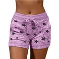 thumbnail image 2 of ZyeKqe Summer Shorts for Women Drawstring Casual Loose Elastic Waisted Printed Comfy Beach Yoga Shorts, 2 of 5