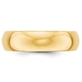 thumbnail image 6 of 10K Yellow Gold 6mm Half Round Band Ring Size 12.5, 6 of 7