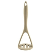 Miyuadkai Silicone Potato Press, Potato Masher Silicone Food Masher Masher Fruit Crusher Cooking Kitchen Gadget Hand Tool for Vegetables Fruits Food Grey, 1*Potato Press