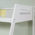 thumbnail image 5 of Furniture of America Bria Kids Solid Wood Twin-over-Full Bunk Bed, White, 5 of 9