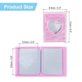thumbnail image 2 of Álbum de fotos mini Kpop de 3 pulgadas Uxcell con forma de corazón, soporte para fotocard con 40 fotos, color rosa (Love Pouch), 2 of 6