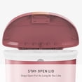 thumbnail image 5 of simplehuman Kitchen Trash Can, 13 Gallon Plastic Step Garbage Bin with Secure Slide Lock Lid, Blush, 5 of 7