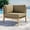 Brown, variant on Modway Clearwater Teak Wood and Fabric Outdoor Corner Chair in Gray/White
