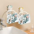 thumbnail image 6 of 6PCS Dish Towels and Dish Cloths Reuseable Dishcloths Sets for Washing Dishes, Cooking, Baking Size 11" x 11" Snowman with Flowers Bird, 6 of 9