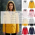 thumbnail image 2 of Perfectbot Women's Hooded Raincoat with Adjustable Cuffs, Water-Resistant Outdoor Jacket with Flap Pockets, 2 of 7