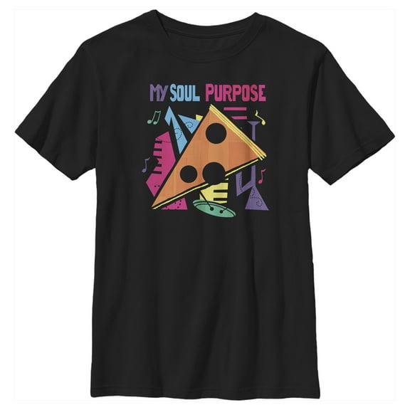 Boy's Soul Find Your Purpose  Graphic Tee Black Small