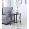 thumbnail image 2 of Roundhill Furniture Perth Contemporary Oval Shelf End Table, Gray, 2 of 7