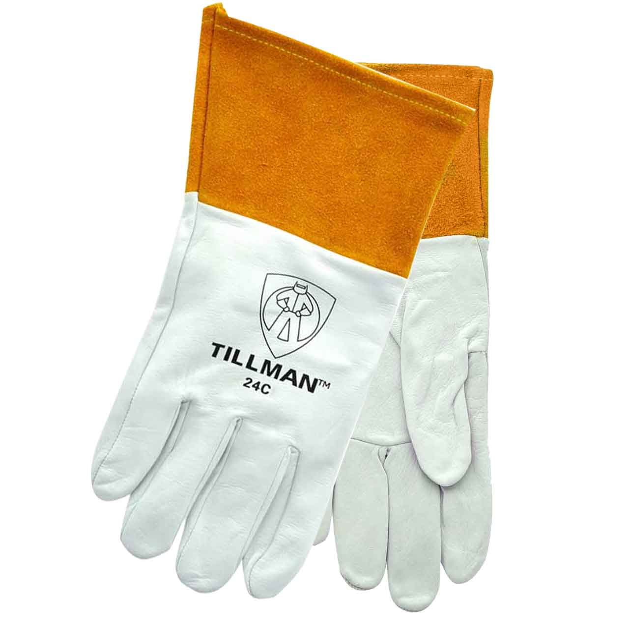 Tillman 44 ONYX 100% Top Grain Black Kidskin TIG Welding Gloves Small