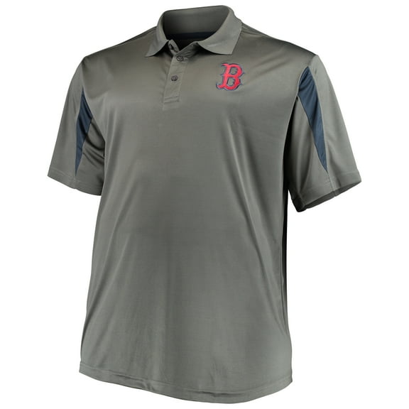 Men's Majestic Charcoal/Navy Boston Red Sox Contract Polo