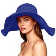 thumbnail image 4 of TFEOQRY Women's Sun Hat Extra Large Wide Brim Foldable Roll up Floppy Lightweight Bucket Hat for Summer Outdoor Travel, 4 of 8