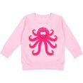 thumbnail image 2 of Inktastic Octopus Sea Creature Pink Girls Toddler Sweatshirt, 2 of 4