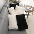 thumbnail image 4 of 45*45CM Breampot Comfortable soft plush sofa pillow lumbar pillowcase White, 4 of 6