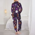 thumbnail image 5 of Bingfone Womens Pajama Sets Halloween Sweet Candy Print,Long Sleeve Loungewear Pajamas Set-Small, 5 of 9