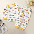 thumbnail image 2 of TOWED22 Toddler Baby Girl Boy Winter Clothes Outfits 2 Piece Long Sleeve Letter Print Sweatshirt and Elastic Pants Casual Clothing Set(White,5-6 Y), 2 of 4