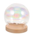 thumbnail image 4 of PAMINGONO 1 Set Glass Dome With Wood Base For Creative Glass Cover Decor In Dome Shape, 4 of 8