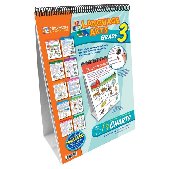 Set de Pizarras de Volteo NewPath Learning para Lengua y Literatura de 3er Grado