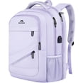 thumbnail image 1 of Mochila MATEIN para portátil extragrande de 18,4 pulgadas con puerto USB, color morado, 1 of 9