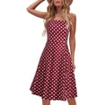 thumbnail image 1 of Vestido de verano Liyinxi sin mangas con lunares para mujer, 1 of 1