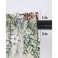 thumbnail image 6 of Sage Green Christmas Curtains 45 Inch Length,Sheer Curtains for Bedroom Living Room Window Snowman Xmas Tree Snowflake Elk Rustic Voile Drapes Kitchen Curtains Small Half Window 52"x45" 2 Panels, 6 of 7