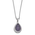 thumbnail image 2 of Sterling Silver & CZ Brilliant Embers Necklace 18 Inch, 2 of 3