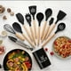 thumbnail image 2 of Set Kit C/12 Piezas Utensilios de Cocina Cucharas Espátula Mango Silicona Decoración Madera Libre de BPA Deng Xun unisex, 2 of 2