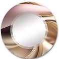 thumbnail image 3 of DESIGN ART Designart 'Luscious Liquid Gold In Subdued Pink And Taupe V' Printed Abstract Liquid Ink Wall Mirror 32in.x32in., 3 of 5