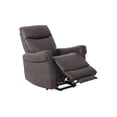 thumbnail image 4 of K-Living Cleo Power Lift Recliner Chair in Dark Brown Cowboy Fabric, 4 of 9