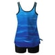thumbnail image 5 of Trajes de baño tankini para mujer Trajes de baño de dos piezas con espalda de tiras y estampado conservador para mujer Traje de baño de dos piezas para mujer, 5 of 6