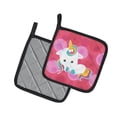 thumbnail image 2 of Caroline's Treasures Polkadots Unicorn Pair of Pot Holders, 2 of 2