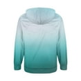 thumbnail image 3 of Mens Zip Up Hoodies,Men Gradient Printed Hooded Jackets Spring Fall Long Sleeve Tops Casual Hoody Sweatshirts with Pockets Drawstring Coats Fleece Lined Hoody for Sports Running, 3 of 4