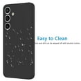 thumbnail image 6 of For Samsung Galaxy S25 Plus Case Silicone Cover, Tekcoo Shockproof Rugged Soft Gel Rubber Ultra Slim Protective Cover Anti-Scratch Microfiber Lining Cute Phone Case for Galaxy S25 Plus - Black, 6 of 10