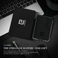 thumbnail image 3 of ENIGMA Men's RFID Blocking Leather Tactical Wallet, Minimalist Bifold Card Holder Front Pocket Wallet for Men - Black, 3 of 6