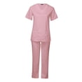 thumbnail image 1 of Uniforme de enfermería transpirable, conjunto de pantalones superiores, trajes suaves para mujeres para enfermería Zulema Pantalones superiores, 1 of 8