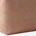 thumbnail image 4 of HomeRoots 518551 17 x 17 x 1 in. Orange Cotton Floral Pouf Cover, 4 of 5