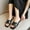 Black, variant on AXXD Black Sandals for Women New Summer Flat Shoes Over Sandals Casual Open Toe