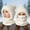 White, variant on KANG Winter Warmth Fleece Lined Scarf Hat For Cold Weather Outdoor Activities Thermal Face
