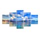 thumbnail image 2 of Pinturas al óleo playa paisaje marino puesta de sol árbol pintura decorativa núcleo lienzo cuadro de arte de pared, A-9, 25x30cm 5 Piezas Scienceny HA004646-05, 2 of 6