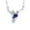 Necklace, variant on Hummingbird Necklace or Bracelet Sterling Silver Blue Cz Women Ginger Lyne Collection