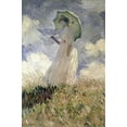 thumbnail image 2 of Monet, Claude 13x18 Gold Ornate Wood Framed with Double Matting Museum Art Print Titled - Woman with a Parasol Turned to the Left, 1886, 2 of 4
