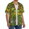 thumbnail image 2 of JUNZAN Mens Casual Button Down Shirts Short Sleeve Camping 1 Print Shirt-XX-Large, 2 of 5