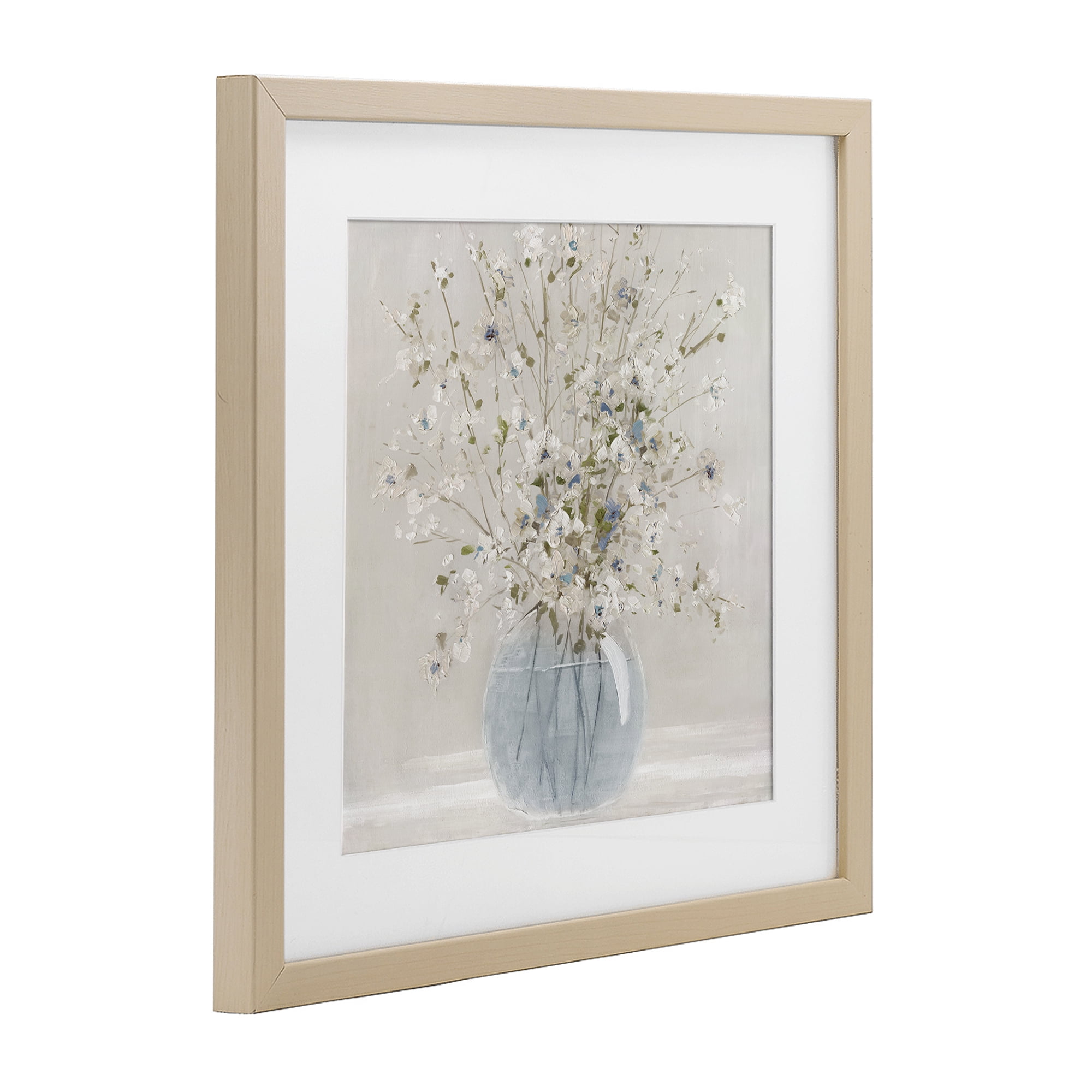 Stupell Industries Subtle Glass Vase Bouquet Birch Framed Print Under Glass, design by Carol Robinson