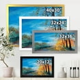 thumbnail image 4 of Designart 'Autumn Road in Evening' Traditional Framed Art Print, 4 of 4