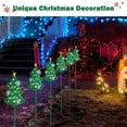 thumbnail image 3 of Yescom 2 Packs Solar Christmas Tree Stake Lights Solar Pathway Lights Waterproof Solar Stakes Lights for Outdoor Patio, 3 of 9