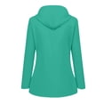thumbnail image 4 of WTOBBY Women's Classic Waterproof Sun Jacket - Hooded Windproof Raincoat for Outdoor Hiking, Travel, Daily Use and Weather Protection ,Mint Green S, 4 of 4