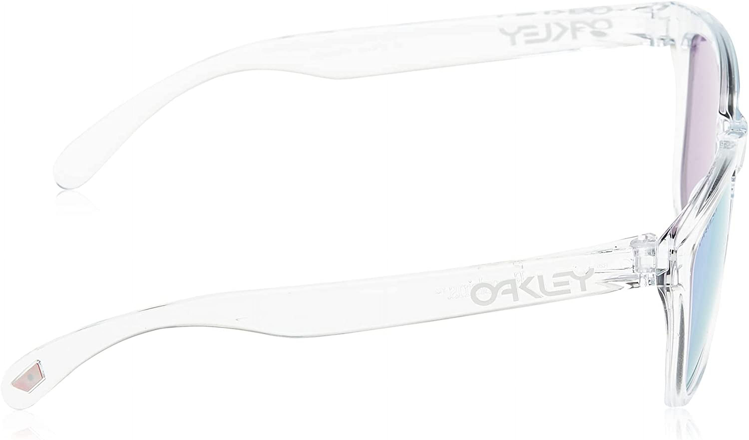 New Oakley OJ9006 Clear Frame Sunglasses with Polarized Prizm 24k lenses  Rare Oakley Youth OJ9006 Frogskins XS Square Sunglasses, Polished  main image 3