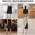 thumbnail image 4 of Women's Knee Length Lace Hem Elastic Waist Half Slips - Petticoat for Dresses and Comfort, 4 of 7