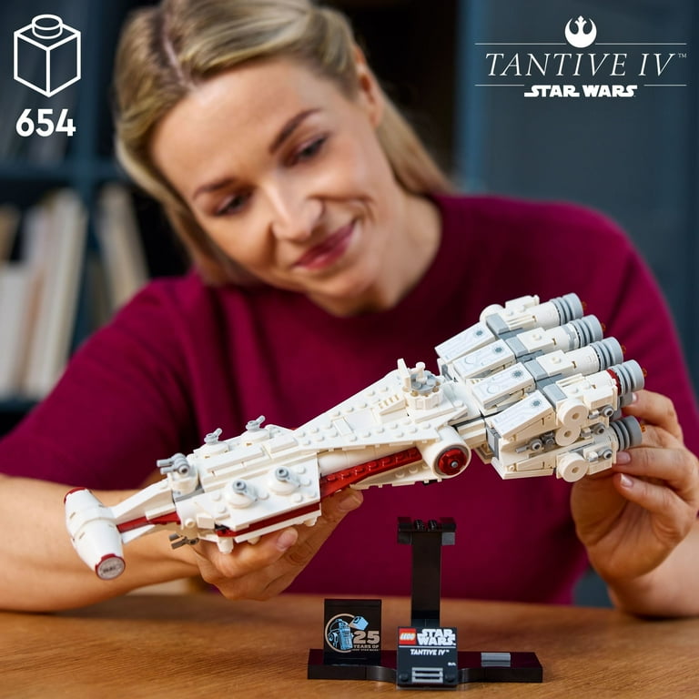LEGO Star Wars A New Hope Tantive IV Buildable 25th Anniversary Starship Model Creative Building Set for Adults Collectible Build and Display Gift Idea for Star Wars Fans 75376 Walmart