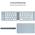 thumbnail image 3 of Teclado inalámbrico Bluetooth para múltiples dispositivos con atajos personalizables, delgado y portátil, teclado fácil de cambiar, 3 of 5