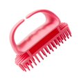 thumbnail image 2 of Ounissouiy Cepillo de pelo cepillo de de silicona cepillo portátil para el cuero cabelludo con antideslizante Juegos de accesorios de baño Rosado, 2 of 6