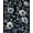 Blue, Pattern 1, variant on ODIKA 4'x6' Machine Washable Non-Slip Area Rug, Midnight Bloom Oval High Traffic Rug, Blue, 251529